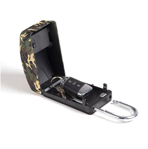 Surflogic Camo Maxi Key Vault Car Lock Box Open With Car Key Inside to Demonstrate How to Use