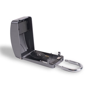 Surflogic Silver Maxi Key Vault Car Key Lock Box Open with Mercedes Key Inside