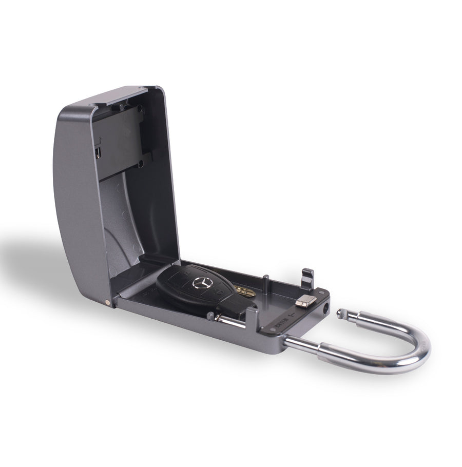 Surflogic Silver Maxi Key Vault Car Key Lock Box Closed
