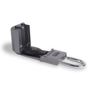 Surflogic Standard Silver Key Vault Car Key Security Lock Box Open with Key Showing How to Use