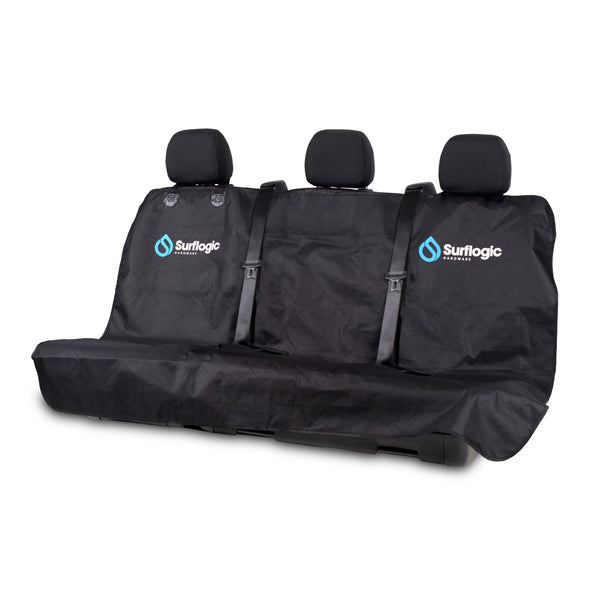 Surflogic Triple Seat Backseat Water Proof Car Cover with Access for Seatbelts and an Easy Clip Install System
