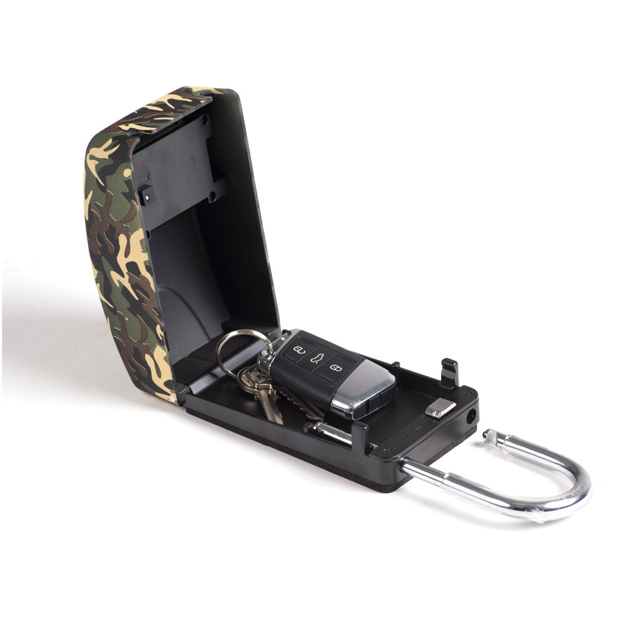 Surflogic Camo Maxi Key Vault Car Lock Box Front Image When Closed