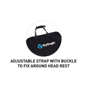 Surflogic Single Clip Waterproof Single Car Seat Cover Adjustable Strap with Buckle to Fix Around Head Rest