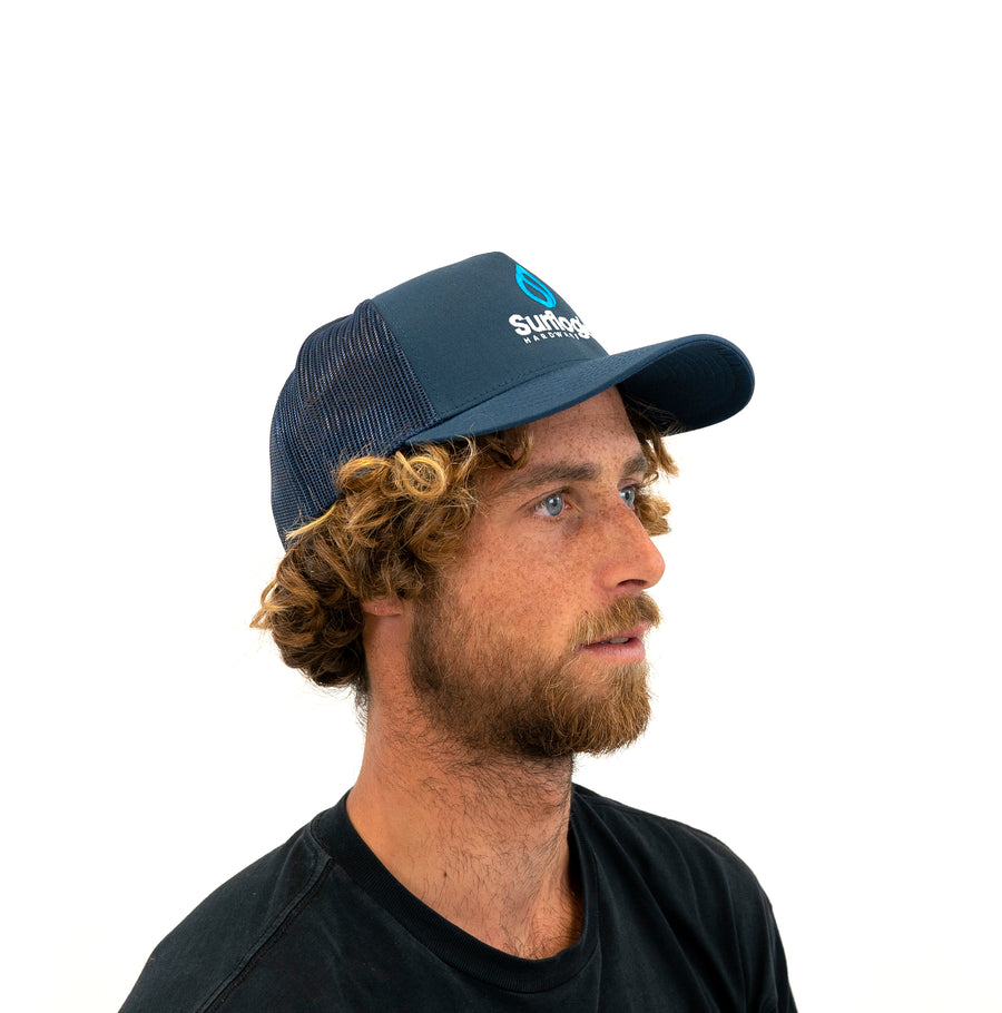 Curved Bill Surfing Trucker Cap Surflogic Hardware