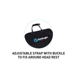 Universal Waterproof Car Seat Cover Black Surflogic Ocean Active Hardware